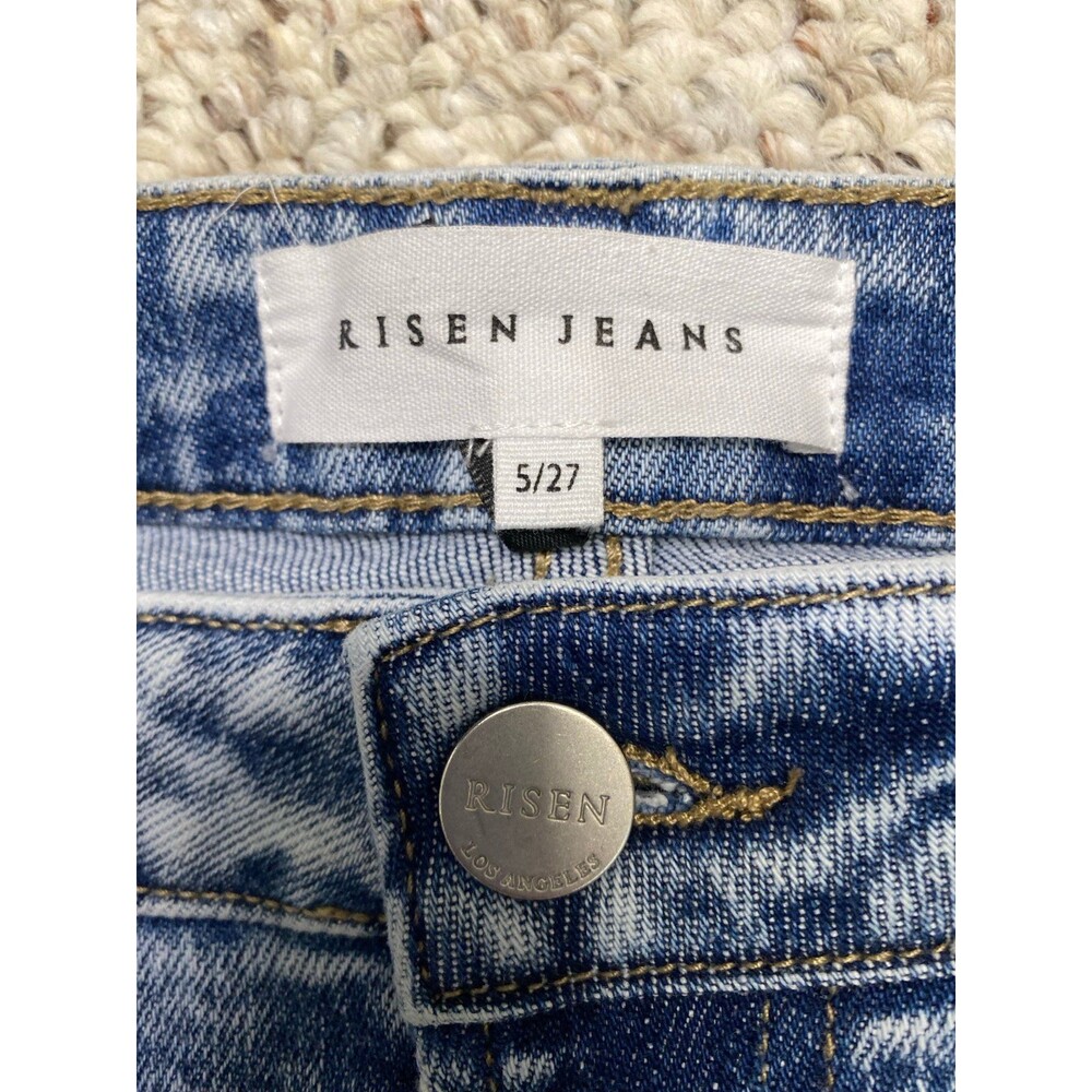 Risen High-Rise 90s Boyfriend Style Ripped Distressed 5/27 - Picture 6 of 8
